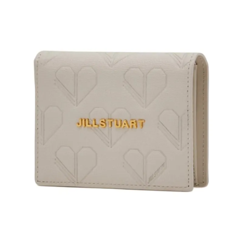 JILL STUART Cow Leather Wallet Women's Ivory-0