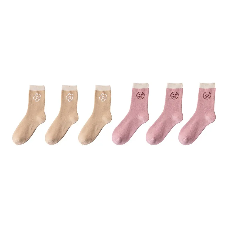 Cotton Gene Mid Calf Socks Women's Combo Set-22