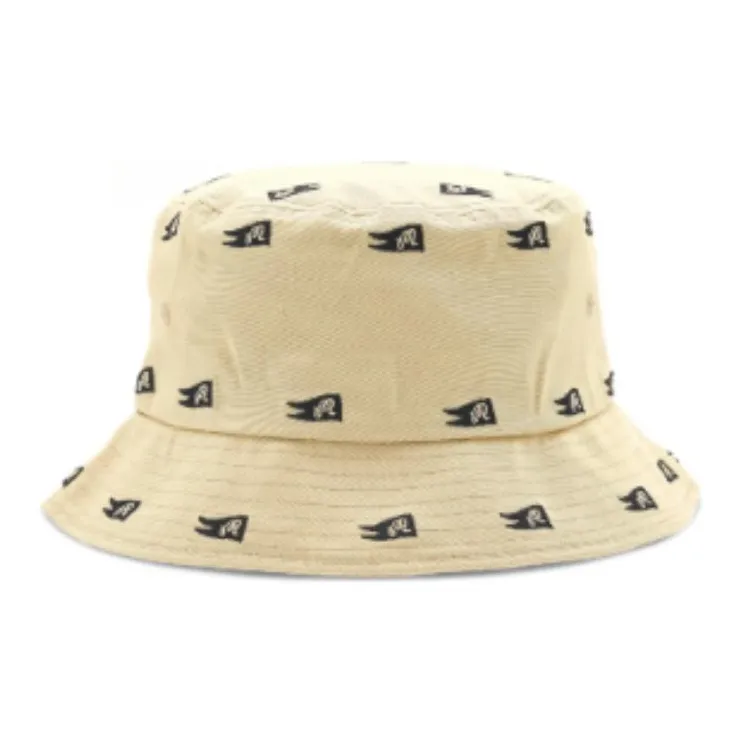 Malbon Golf Cotton Fabric Bucket Hats Men's Yellow-2