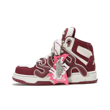 ADCDAVINCI Time Wheel Series Height Increasing Slip Resistant High Top Skateboard Shoes Unisex Red