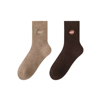 MIIOW Mid Calf Socks Unisex 2 Pack