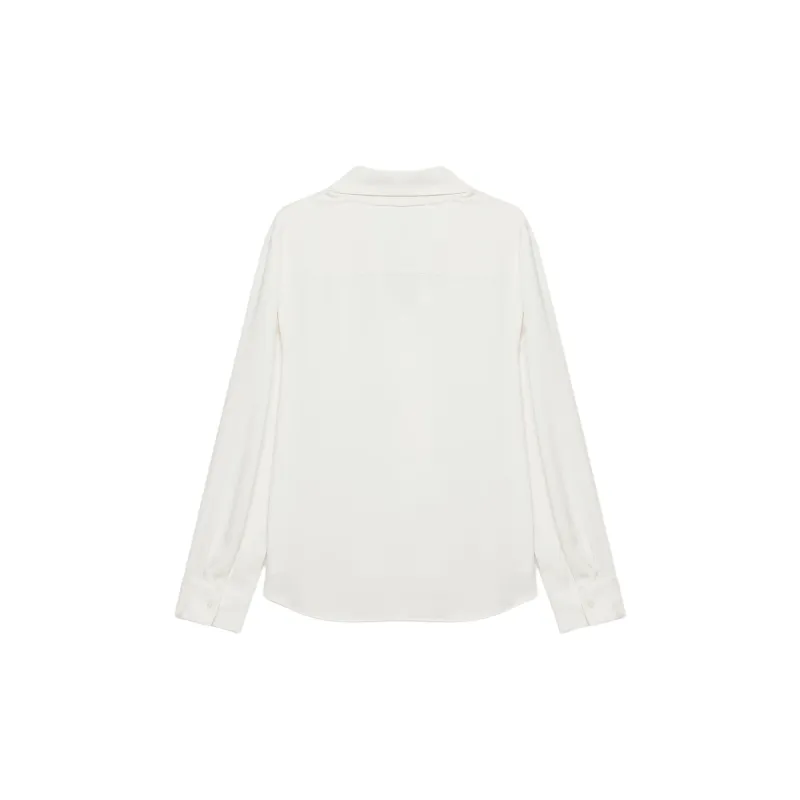 ARITZIA Babaton Hestia Blouse Shirt Women's Light Birch/Light Birch-1