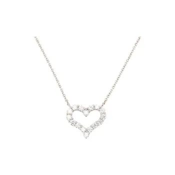 TIFFANY & CO. Platinum Necklaces Women's Silver