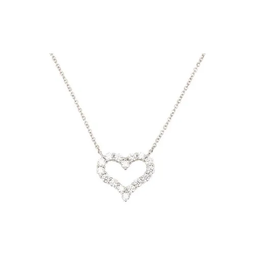 TIFFANY & CO. Platinum Necklaces Women's Silver