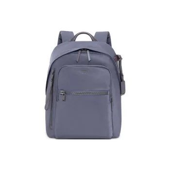 TUMI Nylon Backpack Unisex Gray Blue