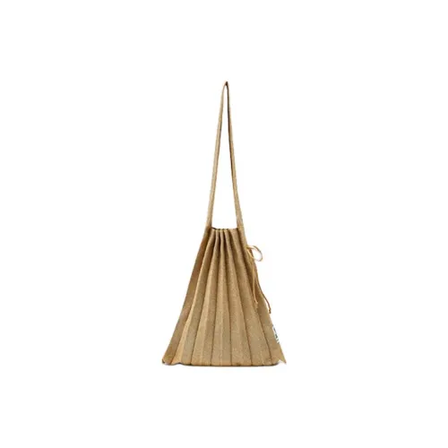 JOSEPH&STACEY Recycled Polyester Shoulder Bag Medium Size Women's Starlight Gold