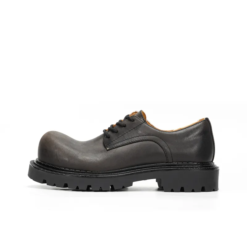CROOKED CARD Anti Slip And Wear Resistant Height Increasing Low Top Casual Shoes Unisex Umber-0