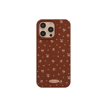 Cuttlefish Grid TPU Material Vintage Small Floral Creative Phone Case Compatible With Apple 16/15/14/13/12/11