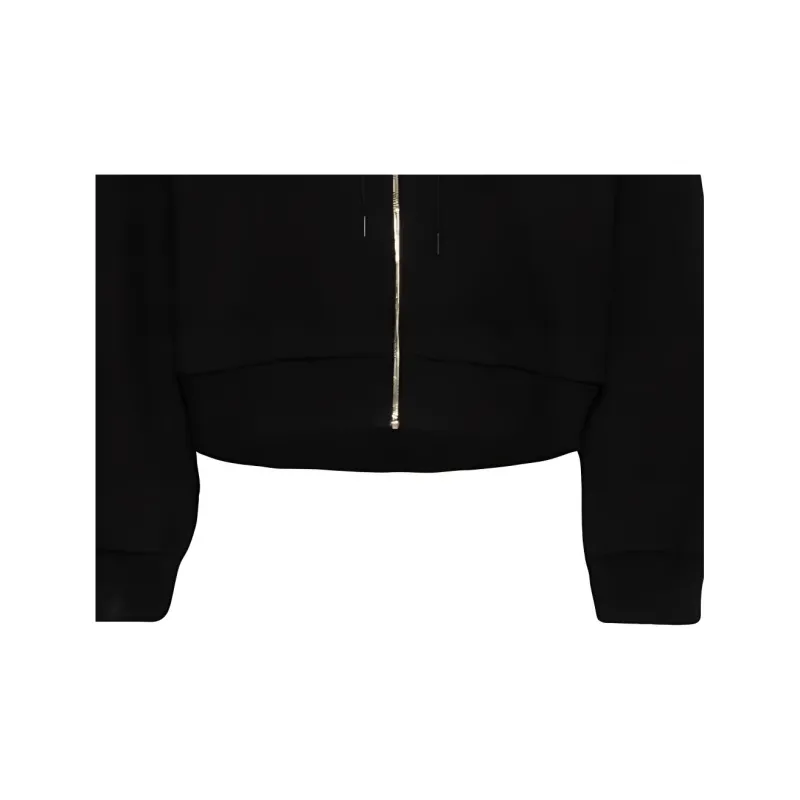 VERSACE Greca Detailed Drawstring Zipped Hoodie-5