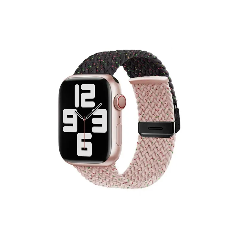 ZHENGGUANG Watch Band Apple Compatibility Woven Material-3