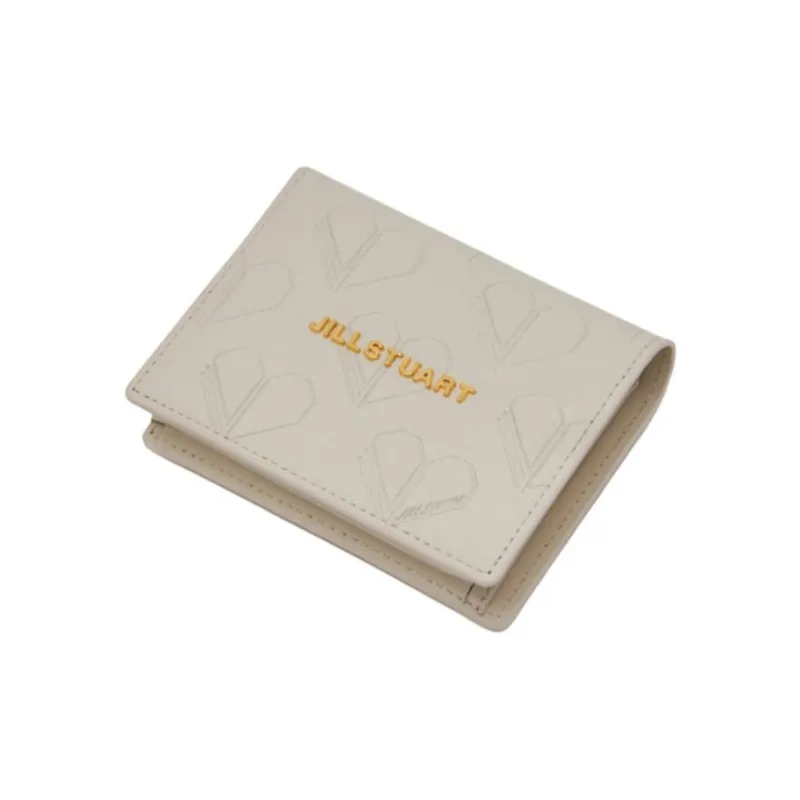 JILL STUART Cow Leather Wallet Women's Ivory-1