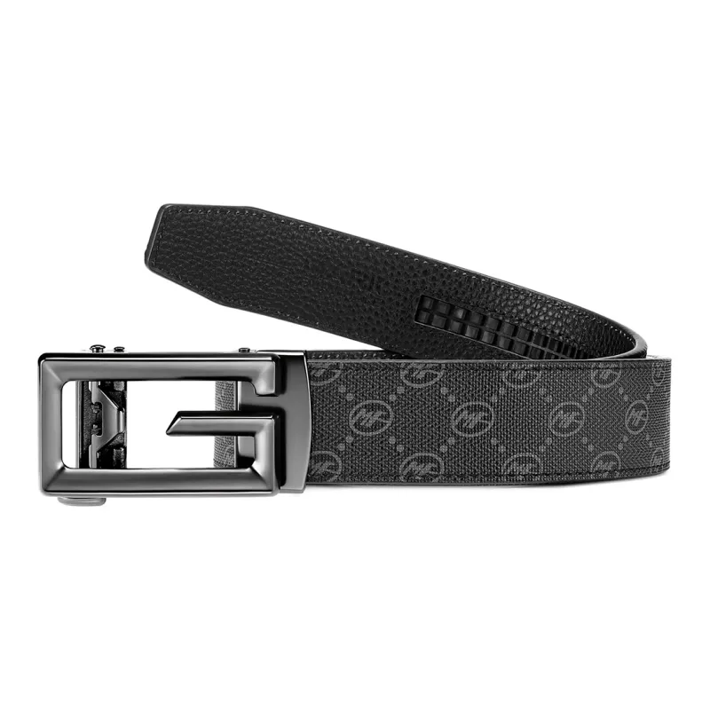 FAIRWHALE Pvc Leather Belts Men's Width 3.5CM-4