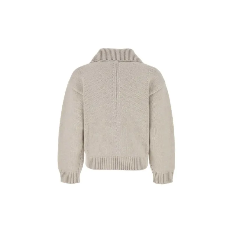 Bottega Veneta Zip Up Knitted Cardigan-1