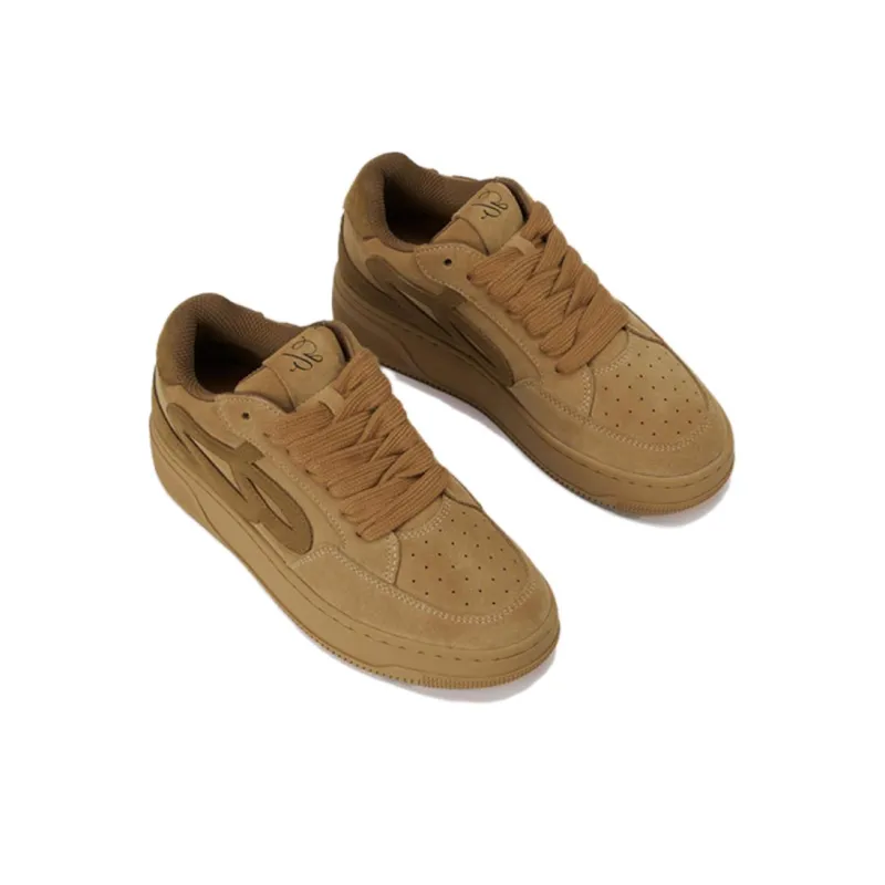 GOOD BAI Low Top Casual Shoes Unisex Khaki-3
