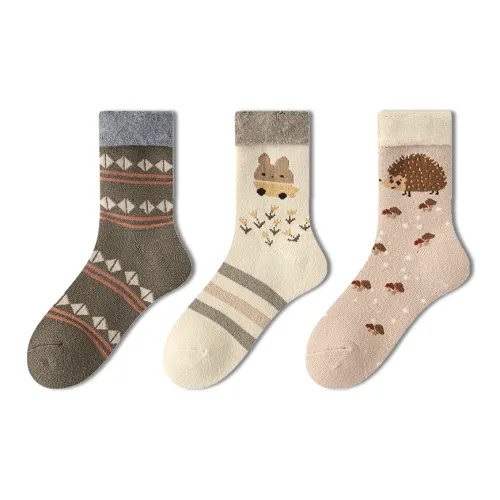 AUGUST Mid Calf Socks Women's 3 Pack