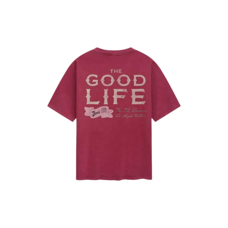 AMIRI Early Spring Collection SS25 T-Shirt Men's Deep Red-1