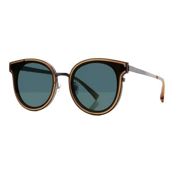 LAPIZ SENSIBLE. Oval Sunglasses Unisex Black