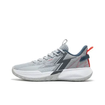361° Big3 Team Cushioning Wear Resistant Low Top Basketball Shoes Men's Gray