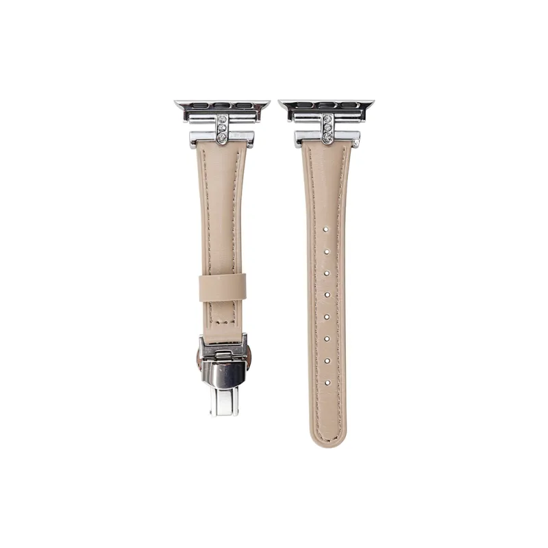 Vobafe Watch Band Apple Compatibility Waxed Leather Material-2