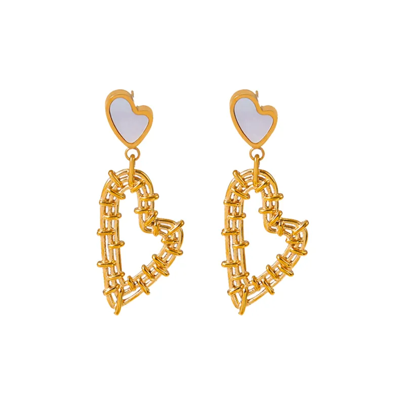 Sanpowa Stainless Steel Earrings Women's-0