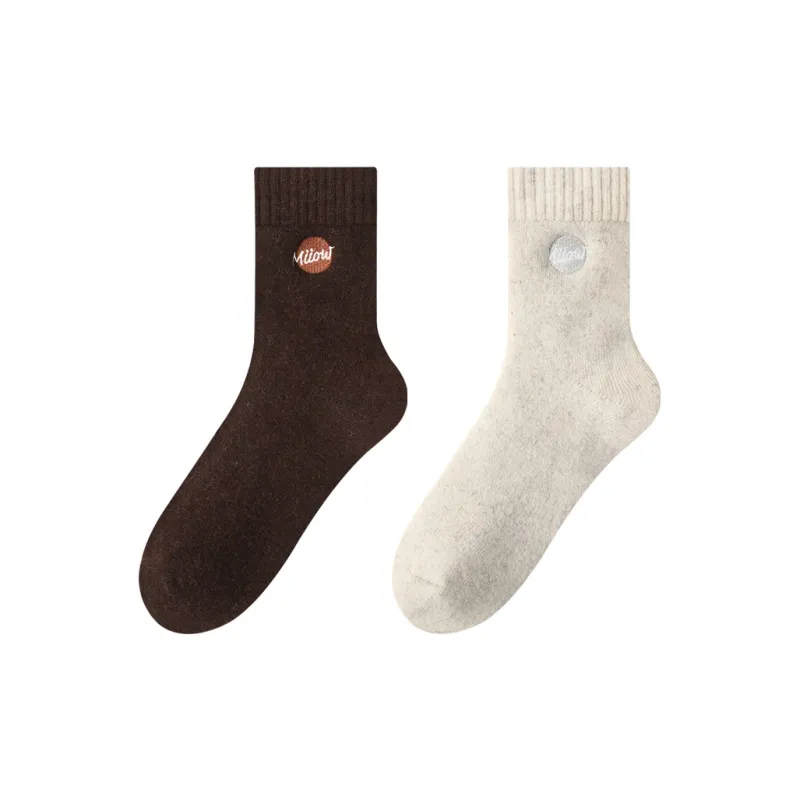 MIIOW Mid Calf Socks Unisex 2 Pack-5