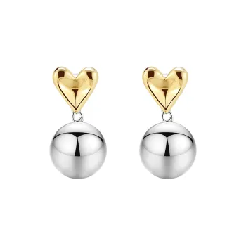 EAR PARTNER Copper, Pearl Earrings Women's