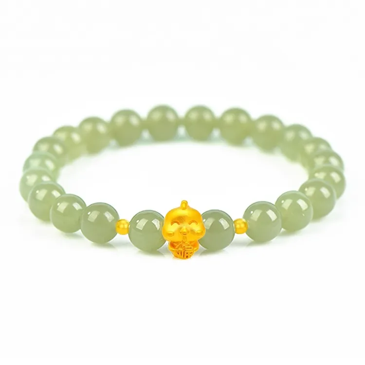 9i Hetian Jade Bracelets Pale Greenish White Jade Women's-10