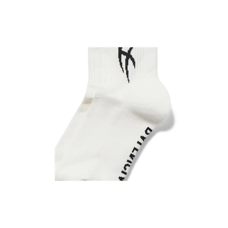 Balenciaga FW24 Mid Calf Socks Women's 1 Pack White-4