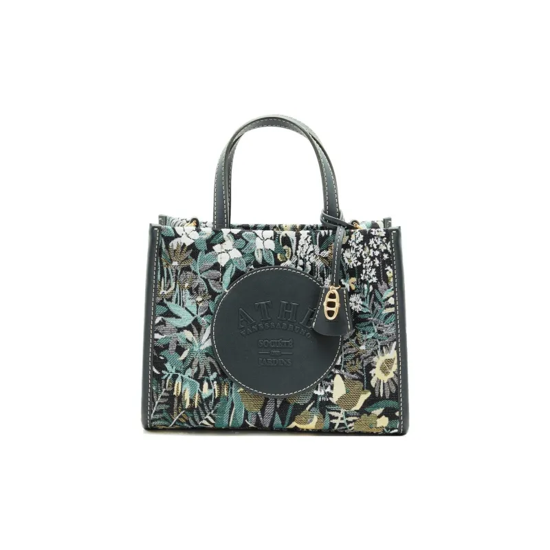 ATHE VANESSABRUNO Polyester Tote Bag Shopping Bag Shoulder Bag Crossbody Bag Handbag Medium Size Women's Green-0
