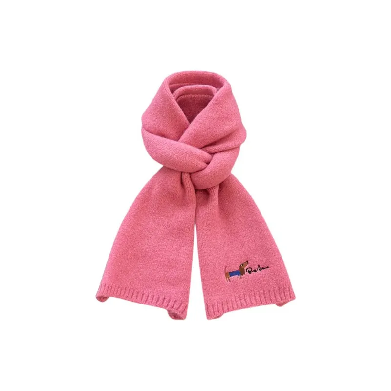 DZP Polyester Knit Scarves Unisex Multicolor-6