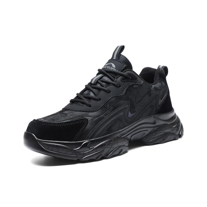 MUSNODO Warm Wear-Resistant Breathable Slip-Resistant Low-Top Chunky Sneakers Men's-20