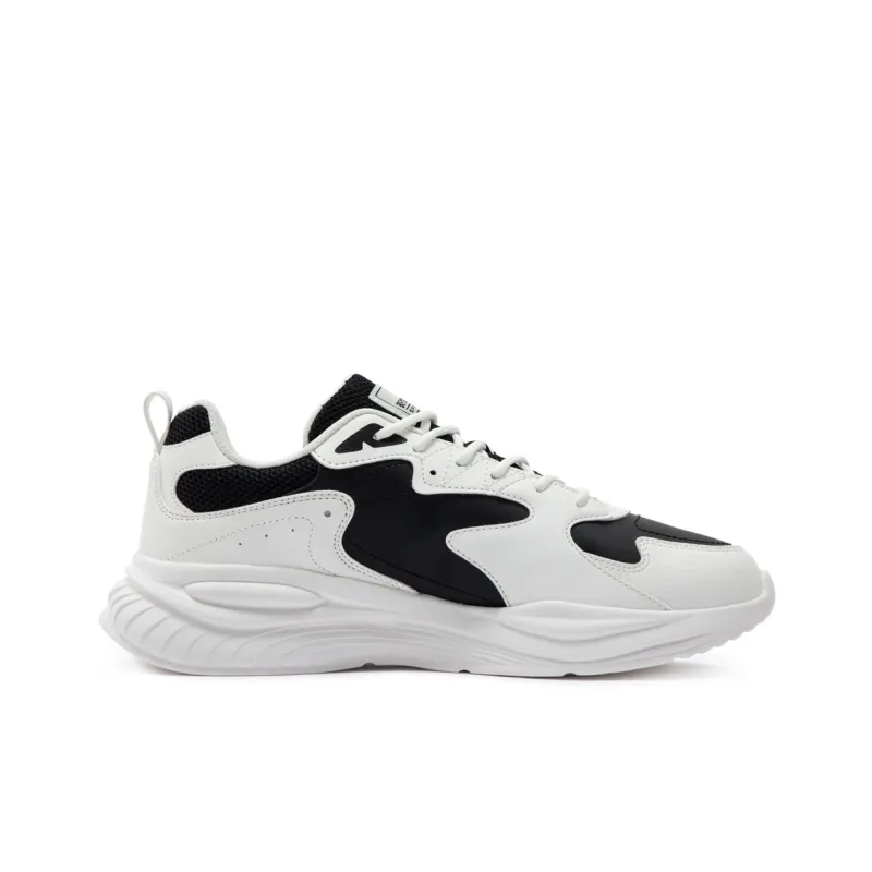 361° Life Collection Cushioning Anti Slip And Wear Resistant Low Top Casual Running Shoes Men's White Black-1