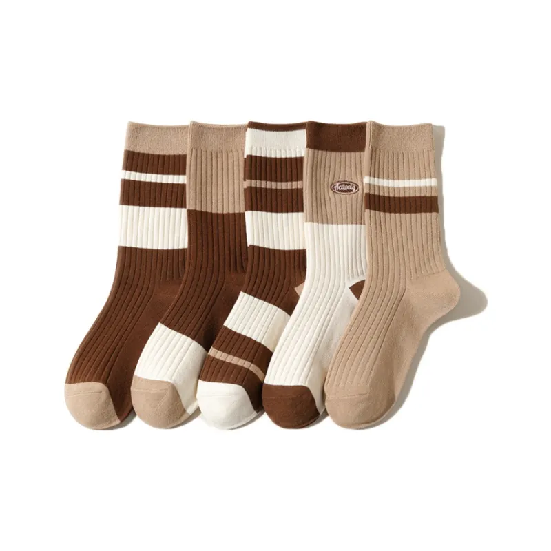 YINSHILIANGPIN Mid Calf Socks Women's 5 Pack-10