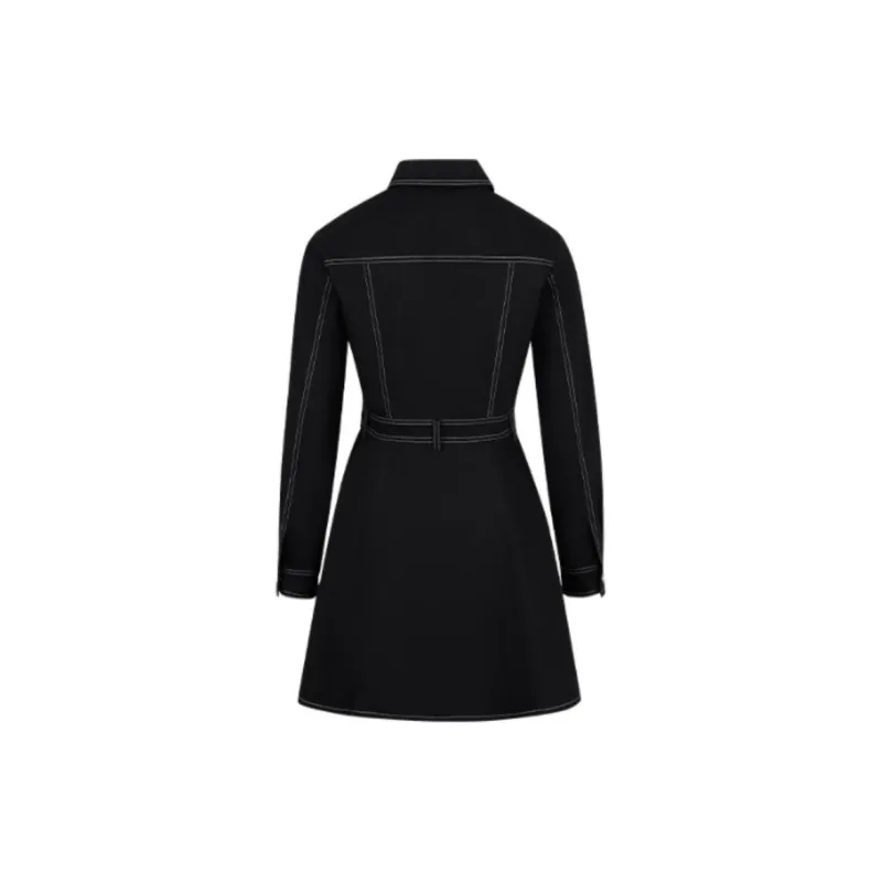 JESSYLINE Long Sleeved Dress Women's Black-4
