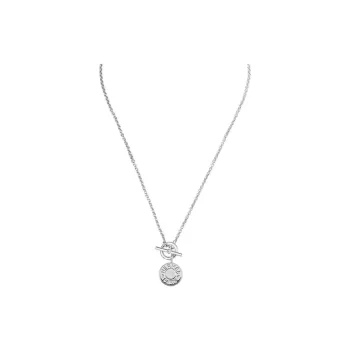 HERMES 2010s Logo pendant Necklace