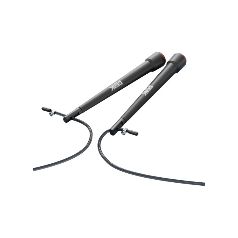 PEAK Aerobic Fat Reduction Non Countable Jump Ropes Fitness Crowd Twine Material PVC+Steel Wire 3m Black-4