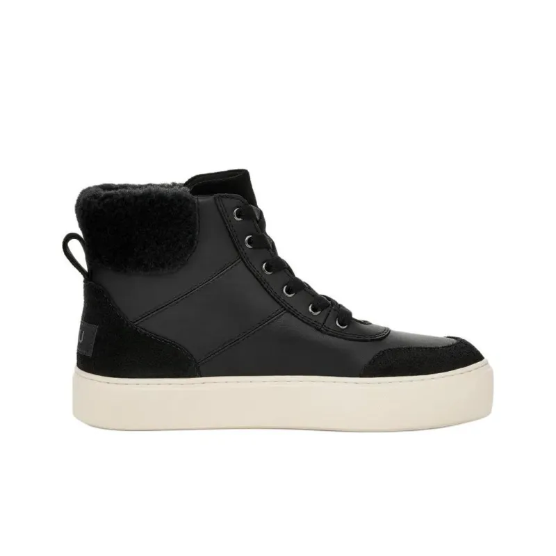 UGG Cakewalk High Trainer High Top Skateboard Shoes Women's Black-1
