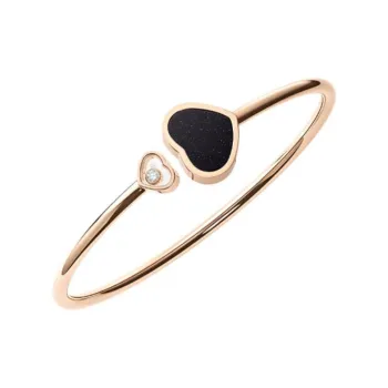 Chopard 18kt Rose Gold Happy Hearts Diamond Bangle