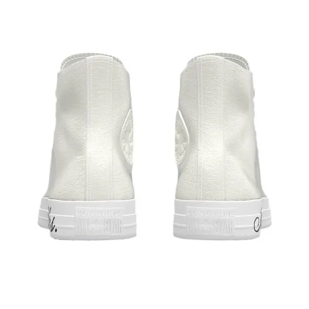 Converse All Star Anti Slip Wear Resistant High Top Skateboard Shoes Unisex Beige-2