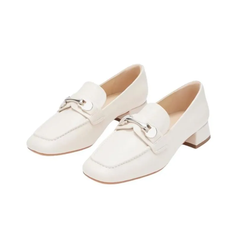73Hours Jazz Prelude Loafers 3cm Women's Ecru-2