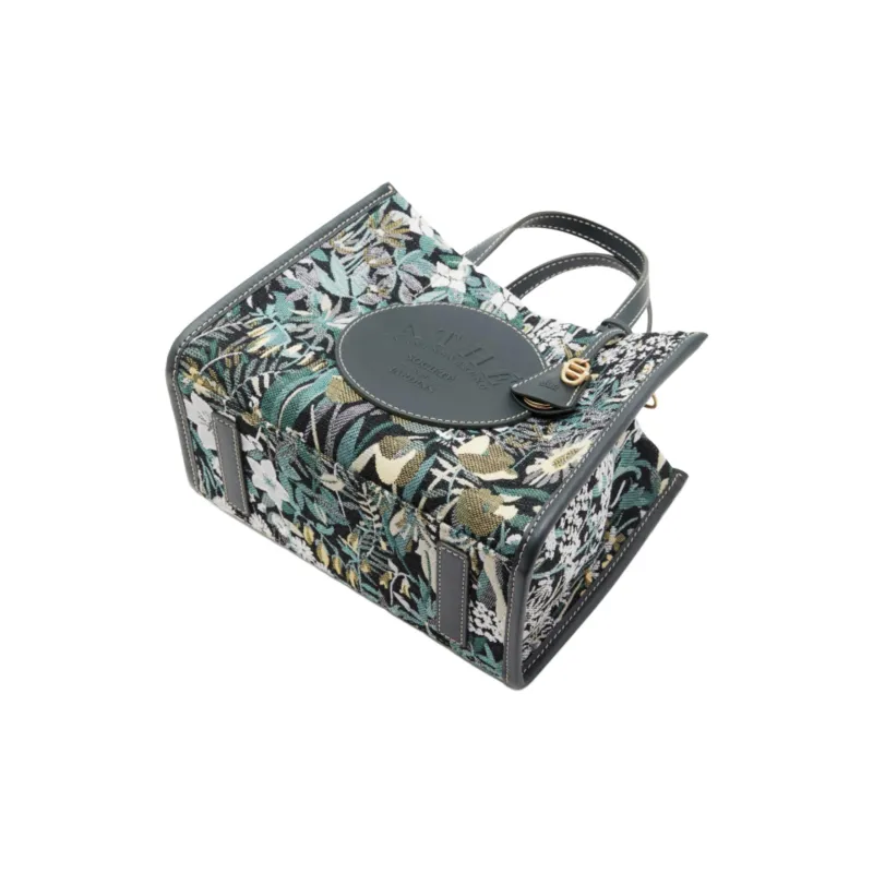 ATHE VANESSABRUNO Polyester Tote Bag Shopping Bag Shoulder Bag Crossbody Bag Handbag Medium Size Women's Green-5