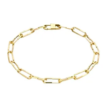 GUCCI 18kt Yellow Gold Xs Link To Love Chain Bracelet