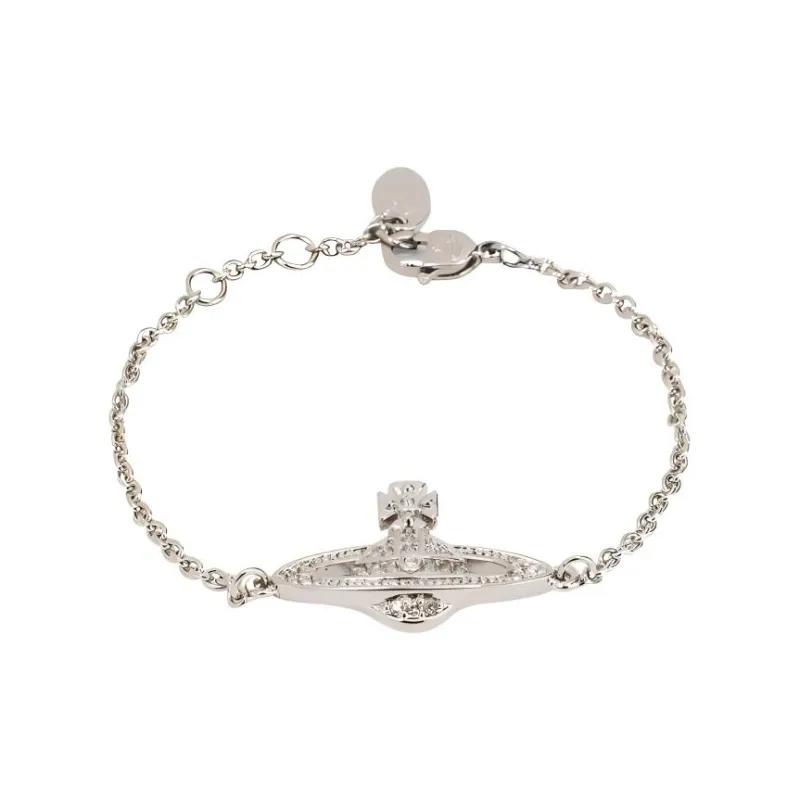 Vivienne Westwood Orb Embellished Chain Linked Bracelet-0