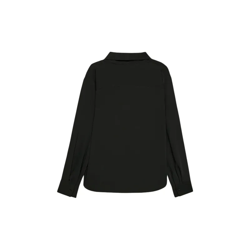 ARITZIA Babaton Hestia Blouse Shirt Women's BLACK/Black-1