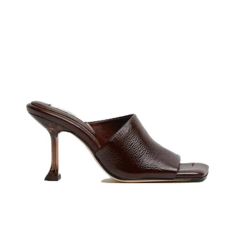 MIISTA Slide Slippers Women's Brown-1