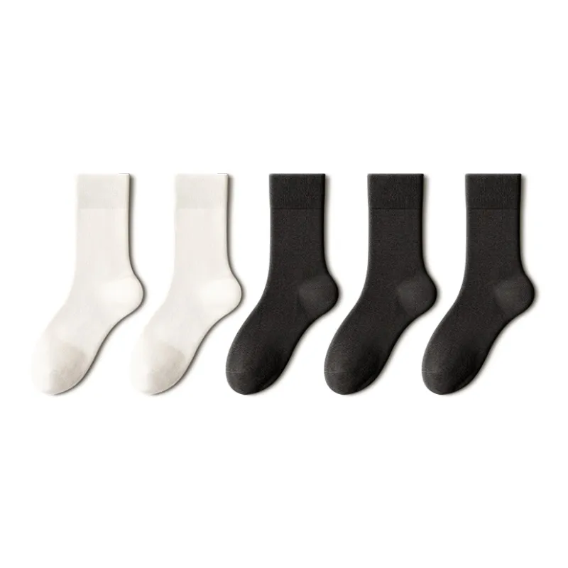 YINSHILIANGPIN Mid Calf Socks Men's 5 Pack-0