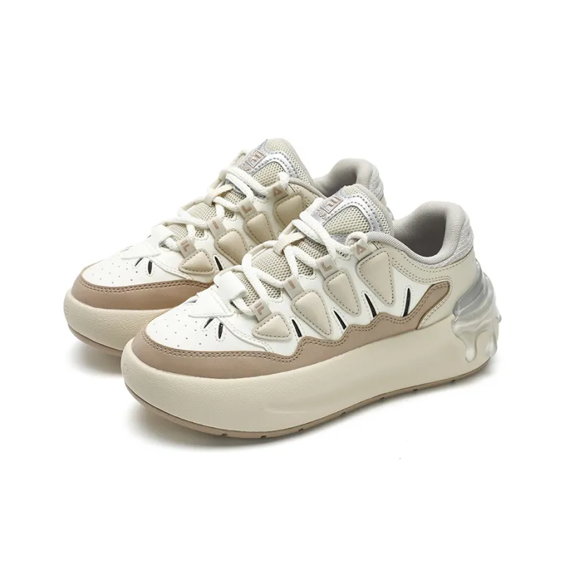 FILA CARROT 2 Carrot Shoes Abrasion Resistant Low Top Skateboard Shoes Women's Brown White-1
