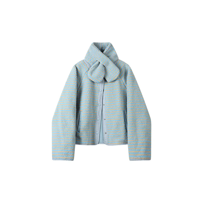 PAZZO Loose Fit Versatile Thickened And Fleece Lined Cotton Jacket Puffer Jacket Women's-2