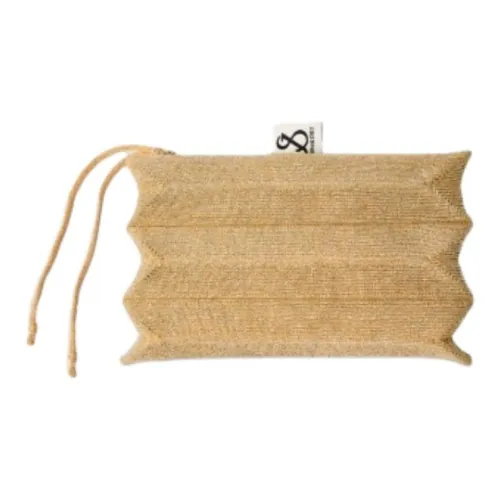 JOSEPH&STACEY Polyester Clutch Small Size Women's Gold