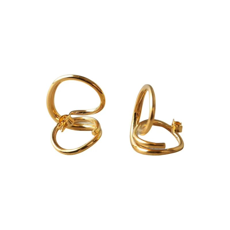 Charlotte Chesnais 18K Gold Plated Earrings Women's Gold-1